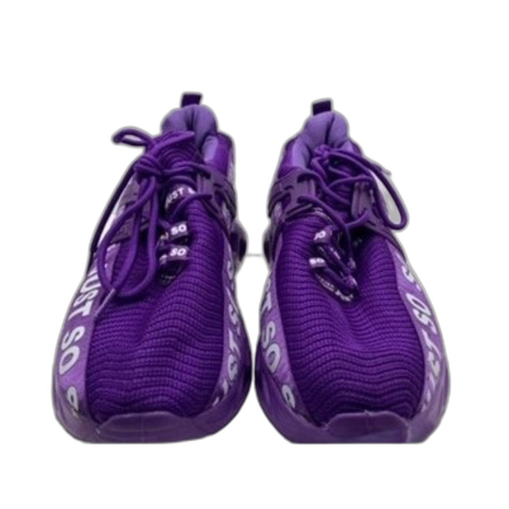 Just So So Purple Athletic Sneakers EU 39 (8.5) Breathable Knit Fabric